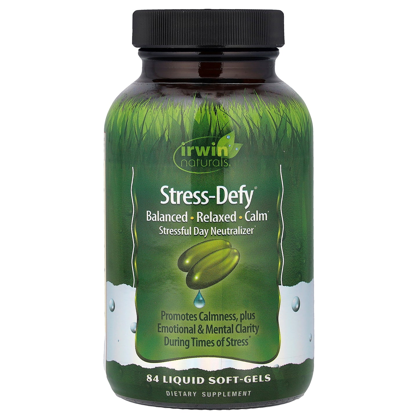 Irwin Naturals, Stress-Defy®, 84 Liquid Soft-Gels