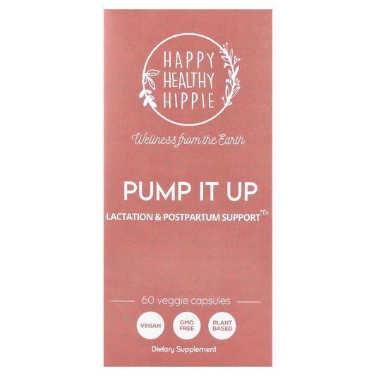 Happy Healthy Hippie, Pump It Up, Lactation & Postpartum Support, 60 Veggie Capsules