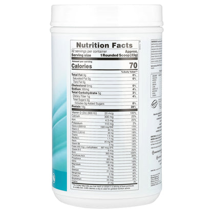 NaturesPlus, Spiru-Tein®, Protein Powder Meal, Unsweetened, Vanilla, 1.62 lbs (736 g)