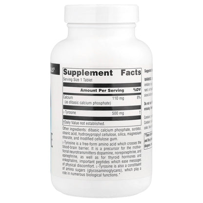 Source Naturals, L-Tyrosine, 500 mg, 100 Tablets