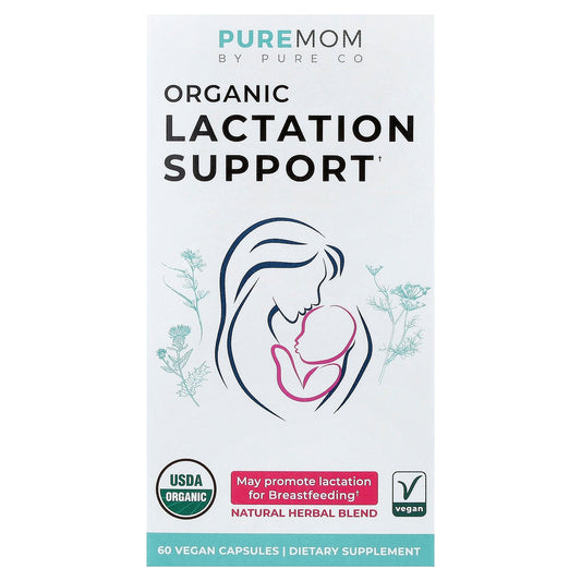 Pure Co., Pure Mom, Organic Lactation Support, 60 Vegan Capsules