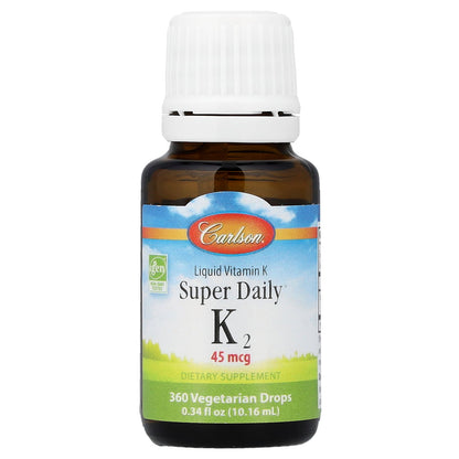 Carlson, Super Daily® K2, 0.34 fl oz (10.16 ml)