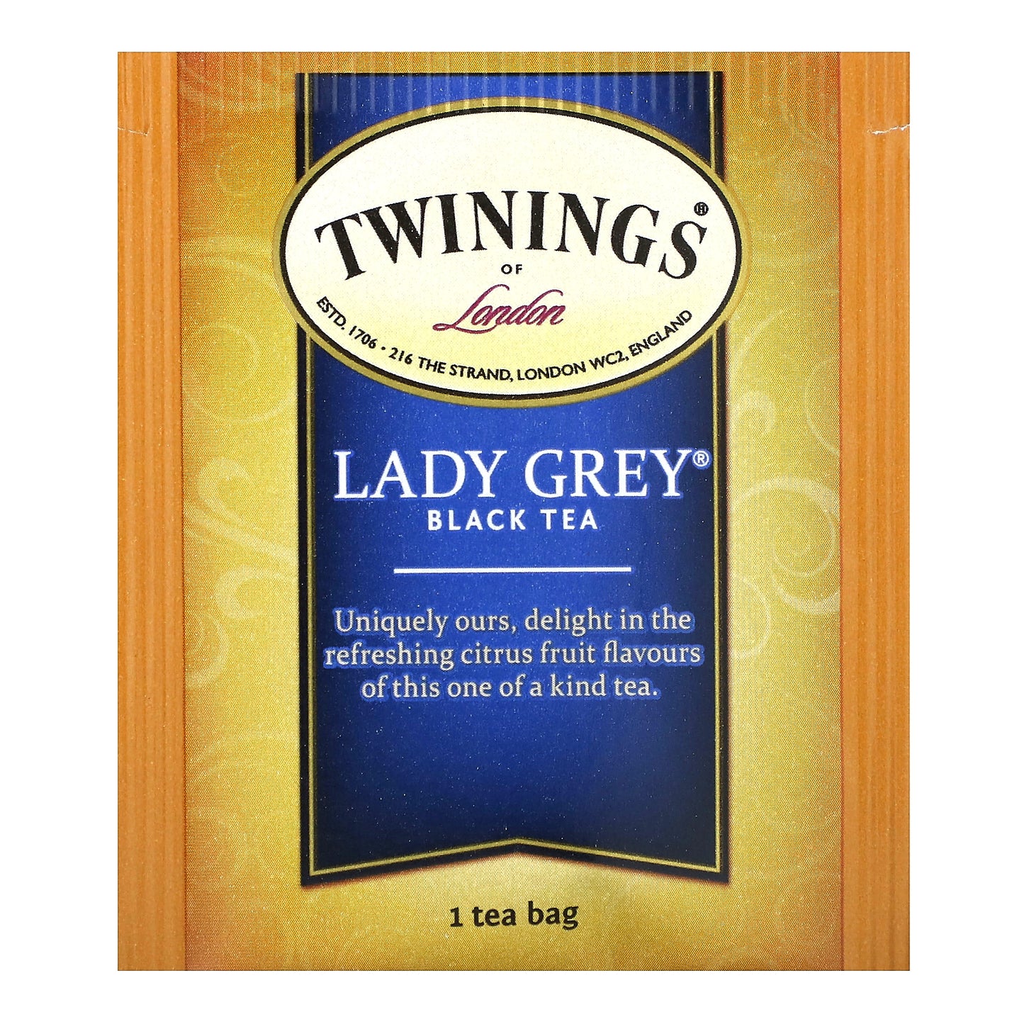 Twinings, Flavored Black Tea, Lady Grey®, 20 Tea Bags, 1.41 oz (40 g)