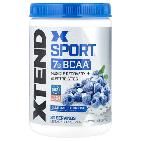 XTEND, Sport, 7G BCAA, Blue Raspberry Ice, 12.2 oz (345 g)