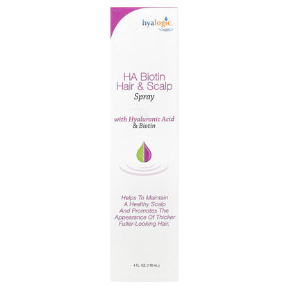 Hyalogic, HA Biotin Hair & Scalp Spray, 4 fl oz (118 ml)