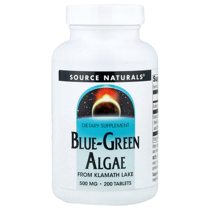 Source Naturals, Blue-Green Algae, 500 mg, 200 Tablets