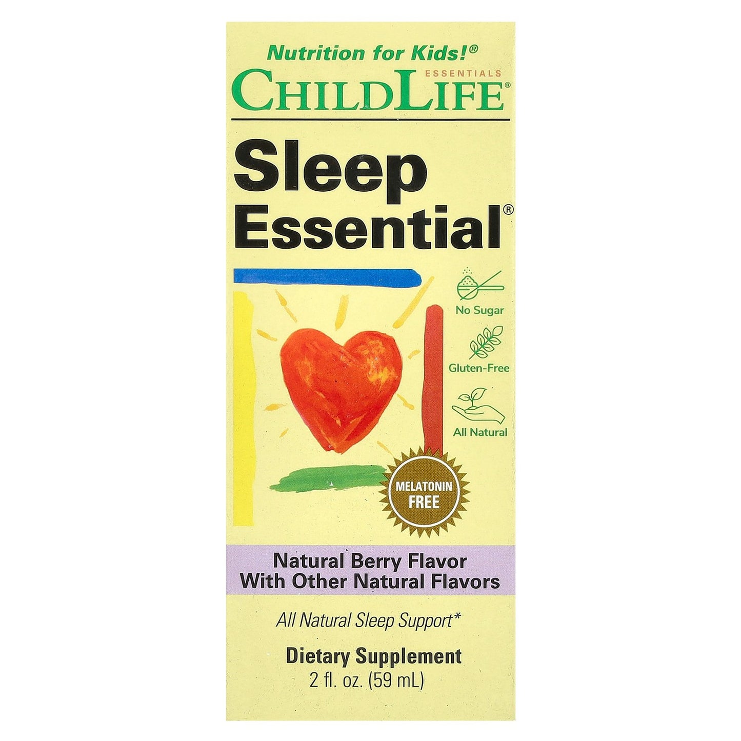 ChildLife Essentials, Kids, Sleep Essential®, Natural Berry, 2 fl oz (59 ml)