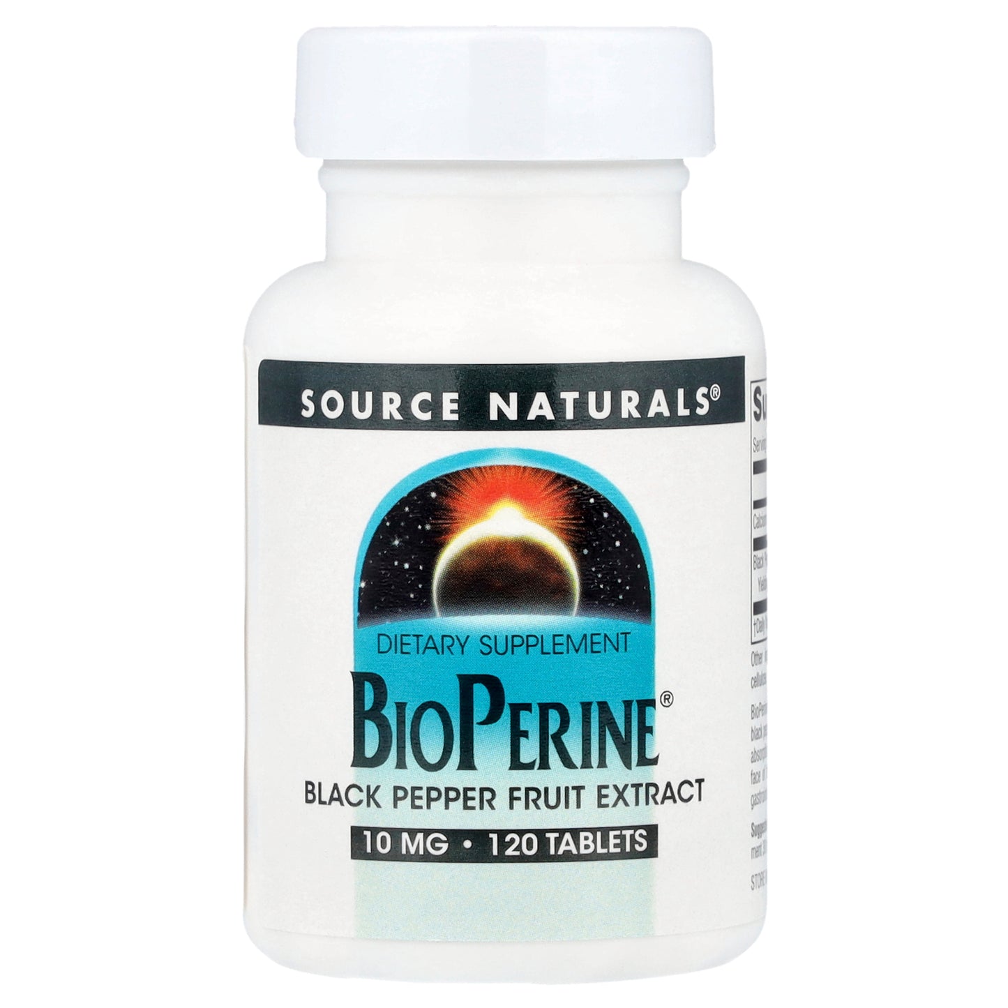 Source Naturals, BioPerine®, 10 mg, 120 Tablets