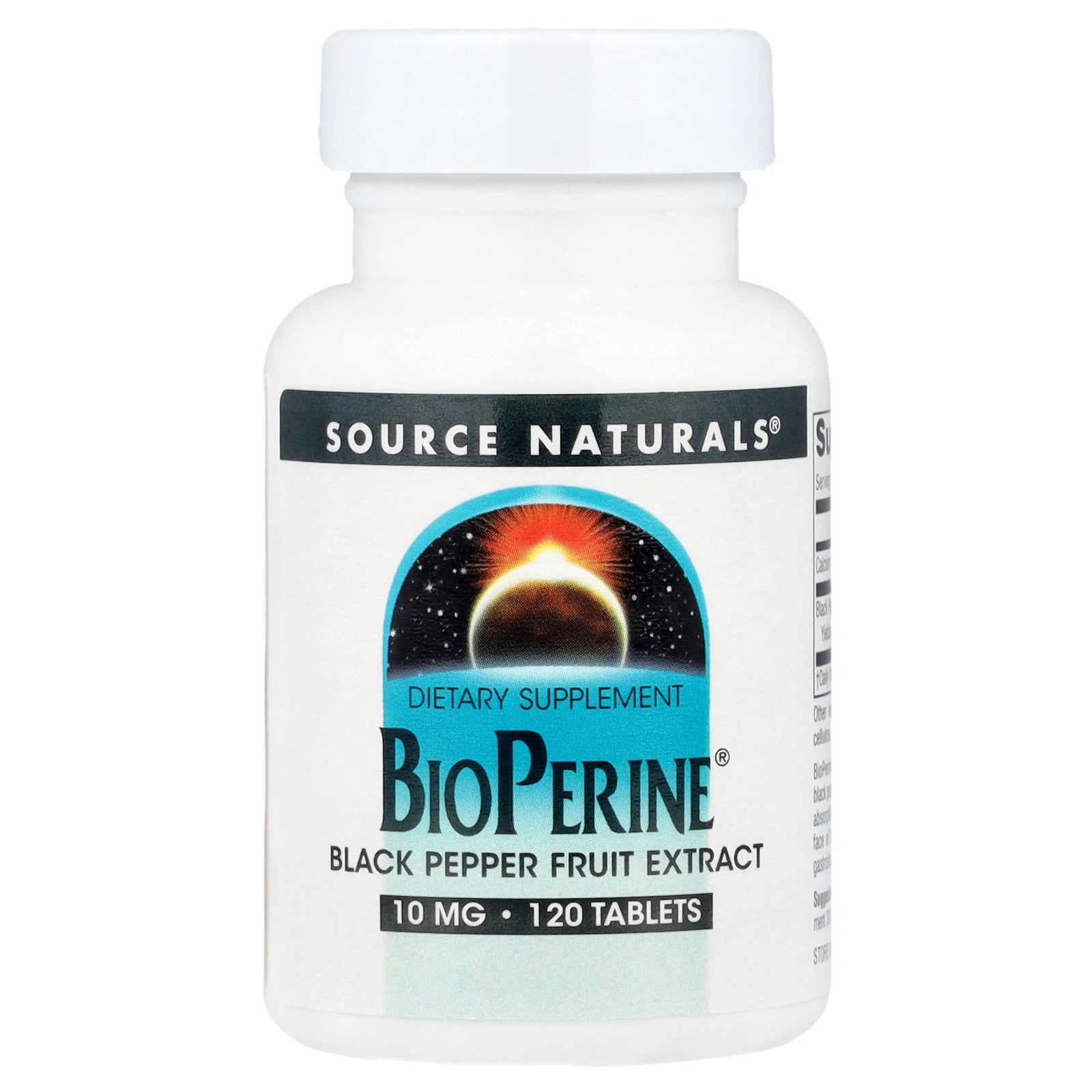 Source Naturals, BioPerine®, 10 mg, 120 Tablets