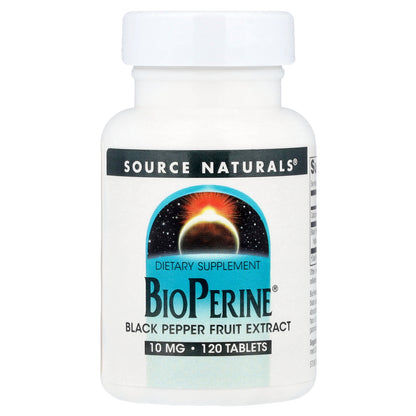 Source Naturals, BioPerine®, 10 mg, 120 Tablets