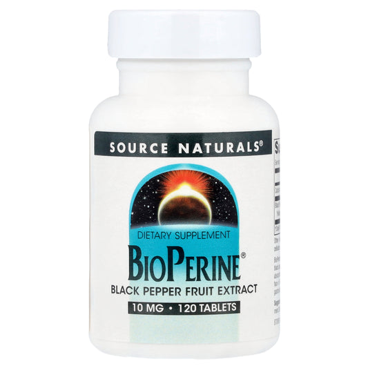 Source Naturals, BioPerine®, 10 mg, 120 Tablets