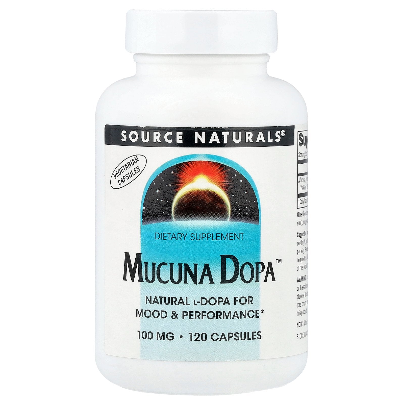 Source Naturals, Mucuna Dopa™, 100 mg, 120 Capsules