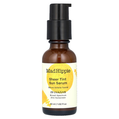 Mad Hippie, Sheer Tint Sun Serum, SPF 29, Light/Medium, 1.02 fl oz (30 ml)