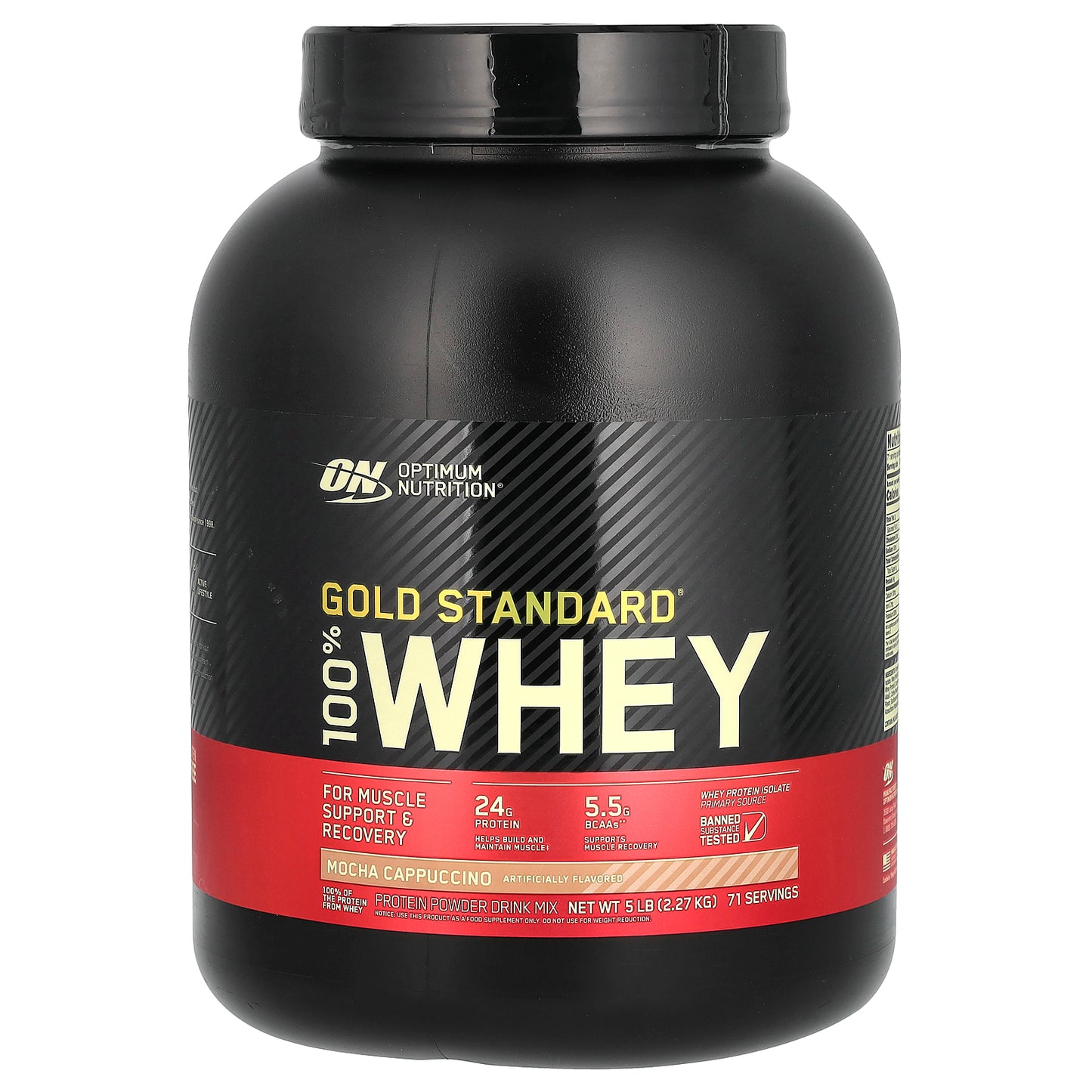 Optimum Nutrition, Gold Standard® 100% Whey, Mocha Cappuccino, 5 lb (2.27 kg)