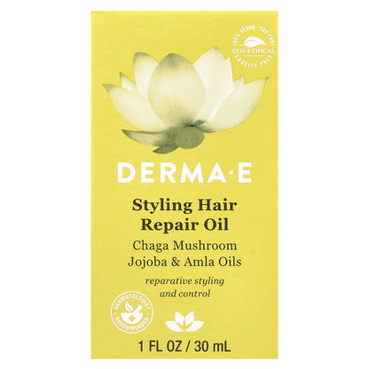 DERMA E, Styling Hair Repair Oil, 1 fl oz (30 ml)