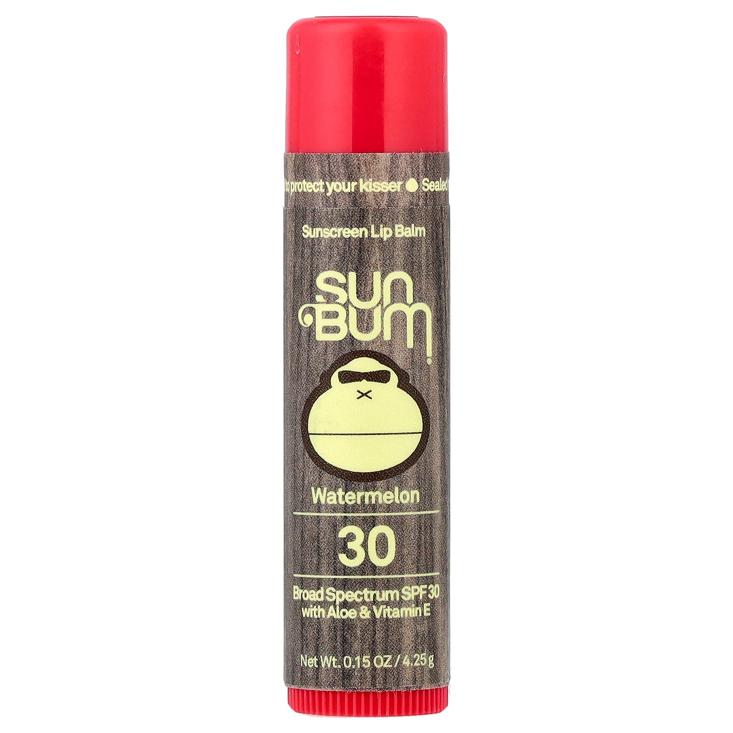 Sun Bum, Sunscreen Lip Balm, SPF 30, Watermelon, 0.15 oz (4.25 g)