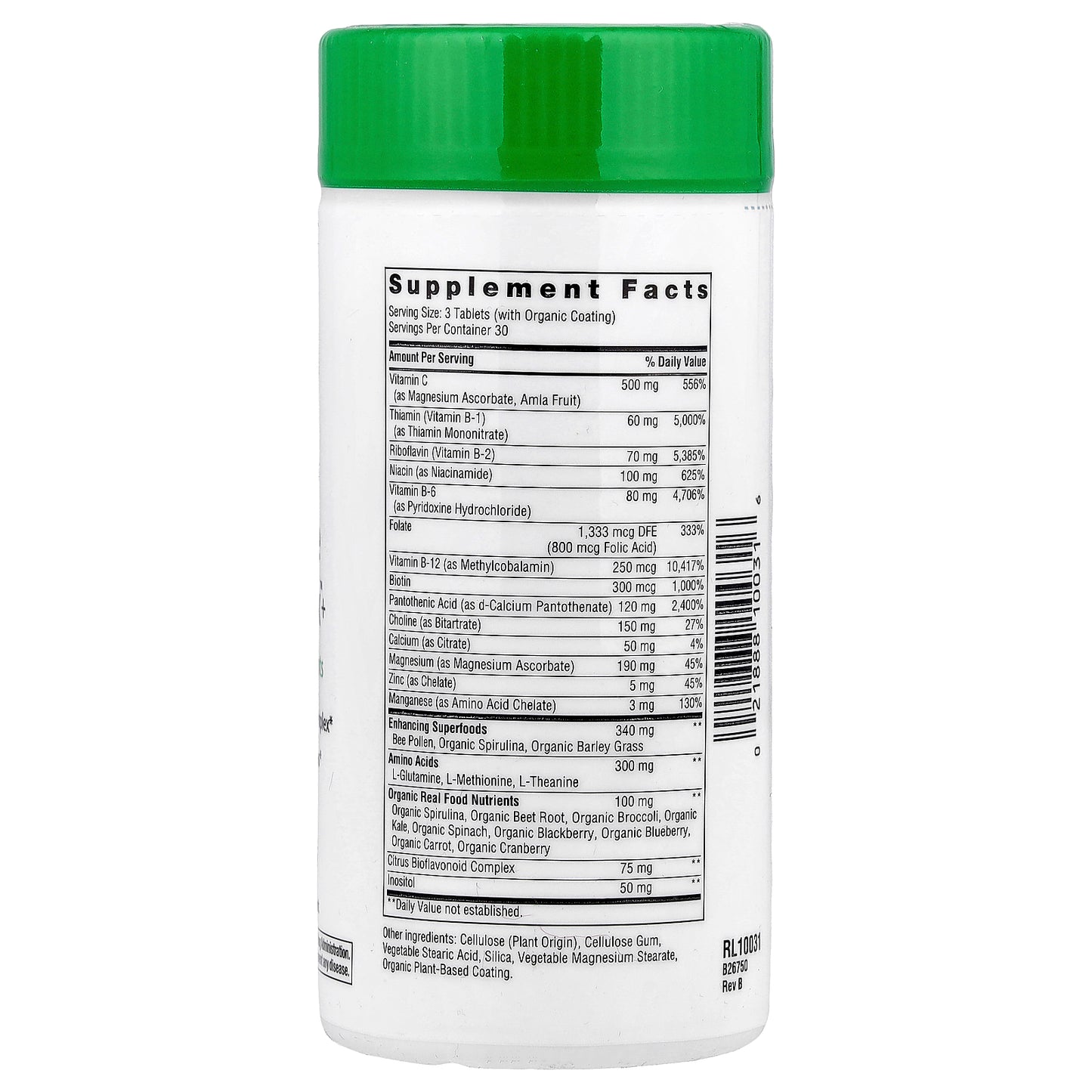 Rainbow Light, Complete B-Complex+™, 90 Tablets