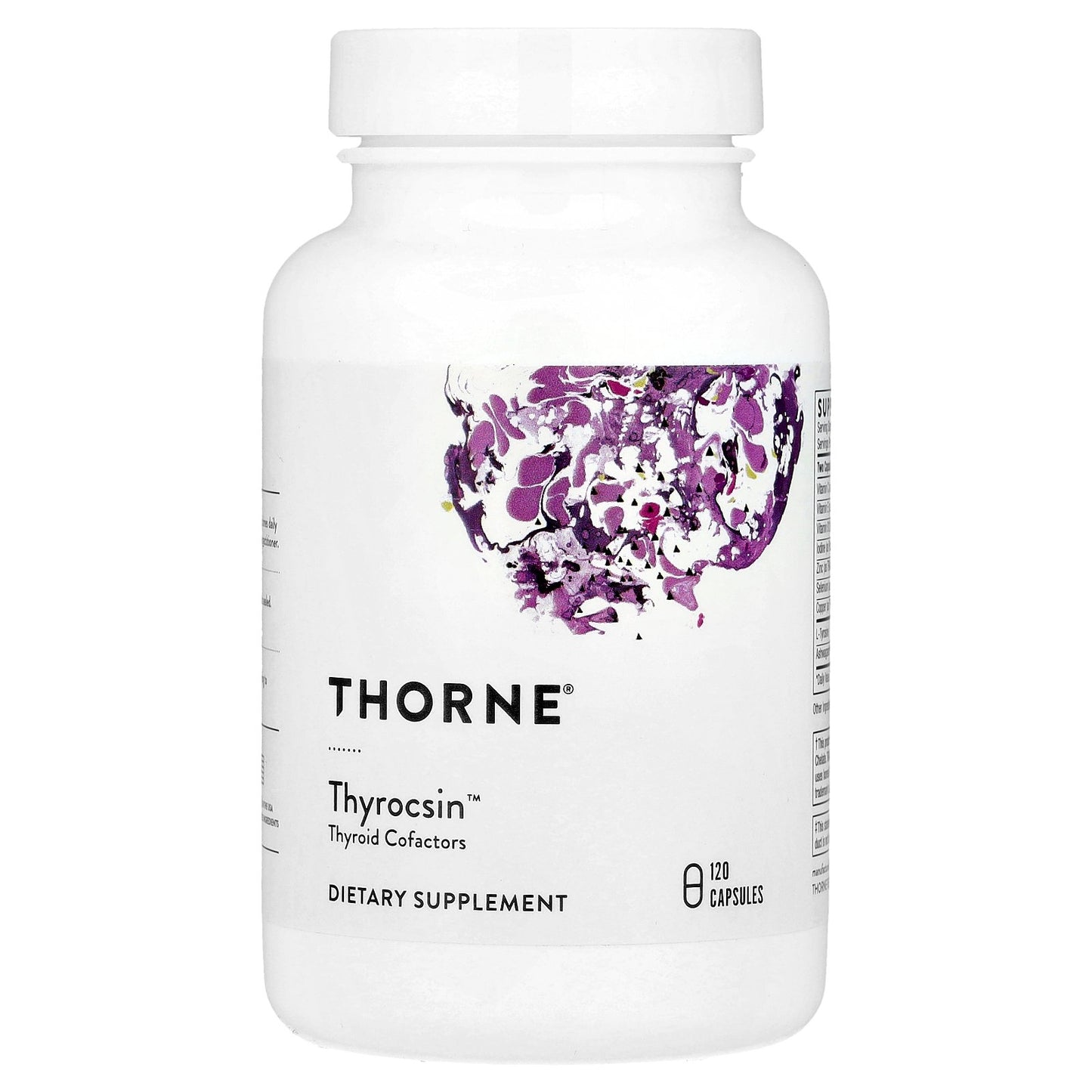 Thorne, Thyrocsin™, Thyroid Cofactors, 120 Capsules