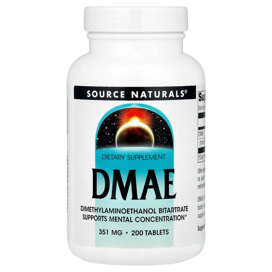 Source Naturals, DMAE, 351 mg, 200 Tablets