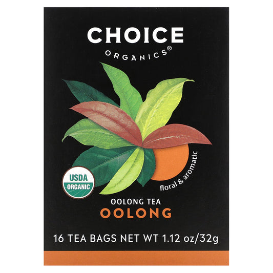 Choice Organic Teas, Oolong Tea, Oolong, 16 Tea Bags, 1.12 oz (32 g)