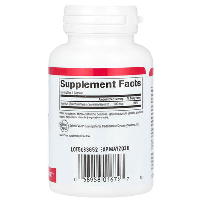 Natural Factors, SelenoExcell, Selenium, 200 mcg, 90 Capsules