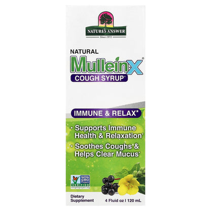 Nature's Answer, Natural Mullein-X® Cough Syrup, 4 fl oz (120 ml)