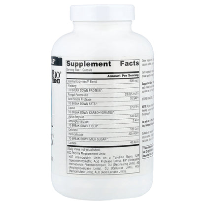 Source Naturals, Daily Essential Enzymes®, 240 Vegetarian Capsules