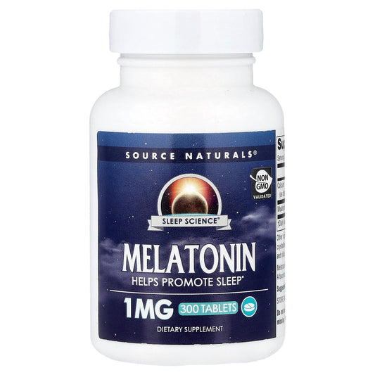 Source Naturals, Sleep Science®, Melatonin, 1 mg , 300 Tablets