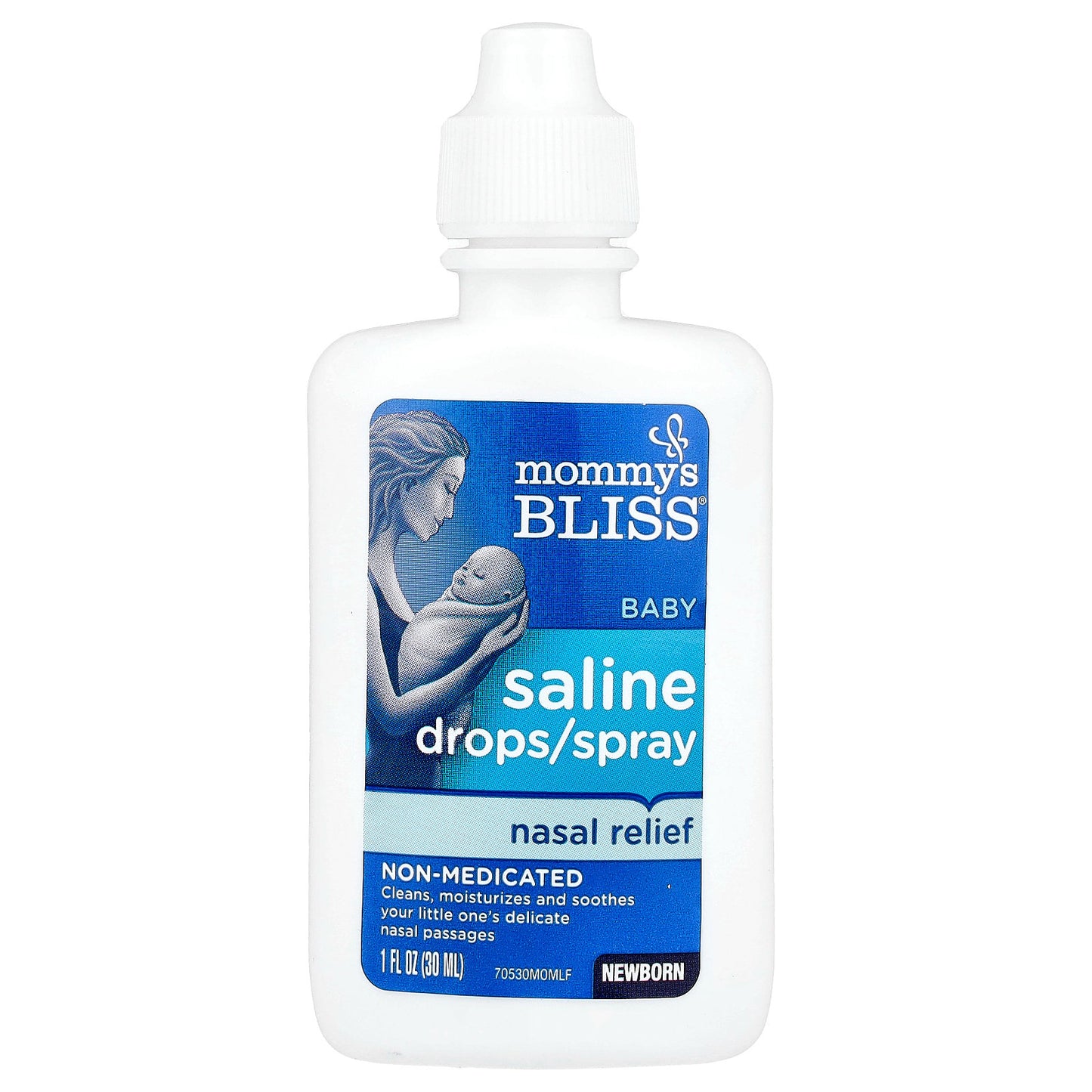 Mommy's Bliss, Baby Saline Drops/Spray Nasal Relief, Newborn , 1 fl oz (30 ml)