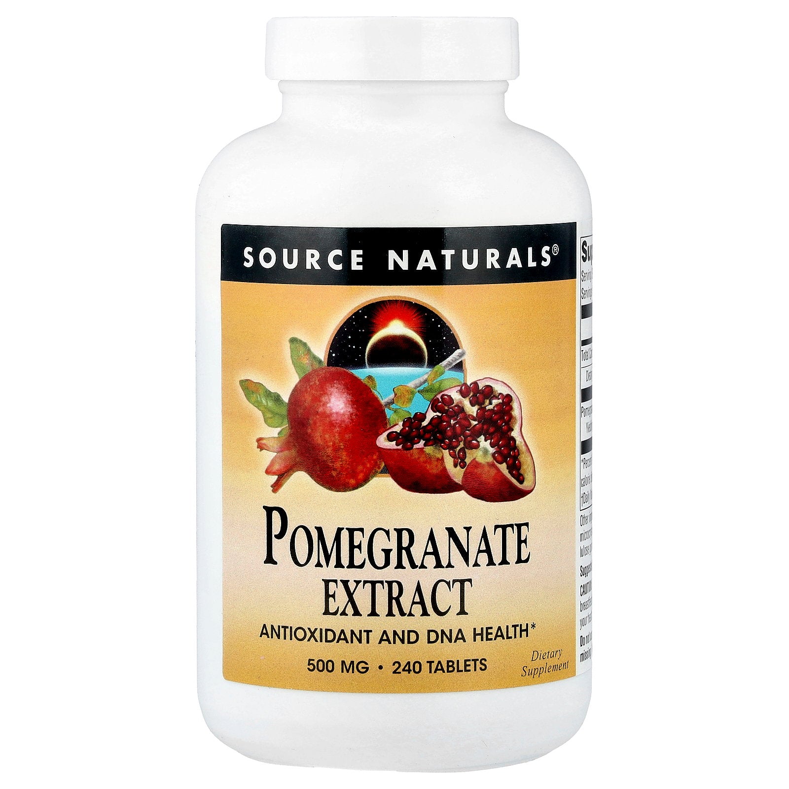 Source Naturals, Pomegranate Extract, 500 mg, 240 Tablets