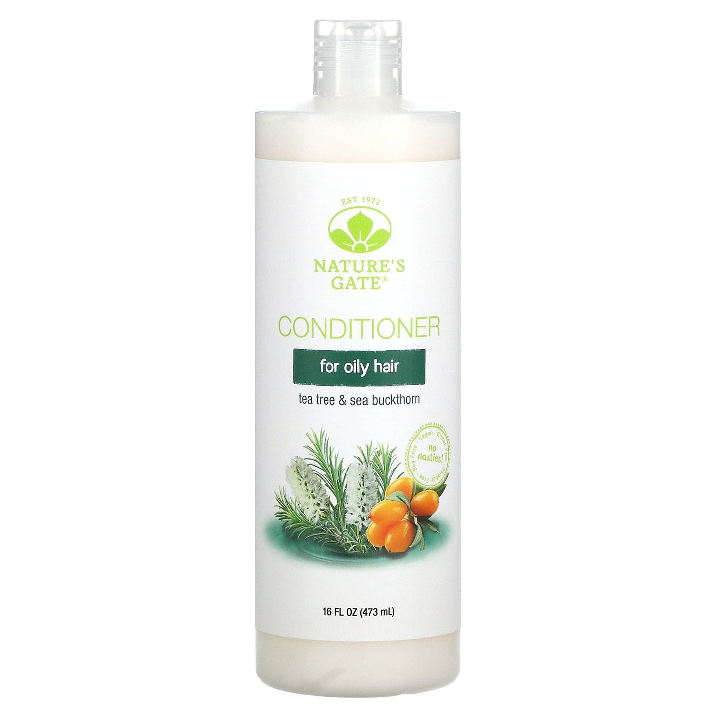 Nature's Gate, Tea Tree & Sea Buckthorn Conditioner for Oily Hair, 16 fl oz (473 ml)