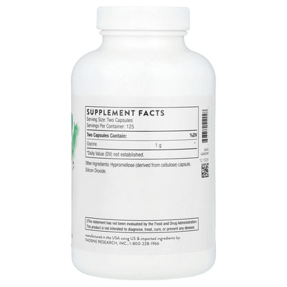 Thorne, Glycine, 250 Capsules (500 mg per Capsule)