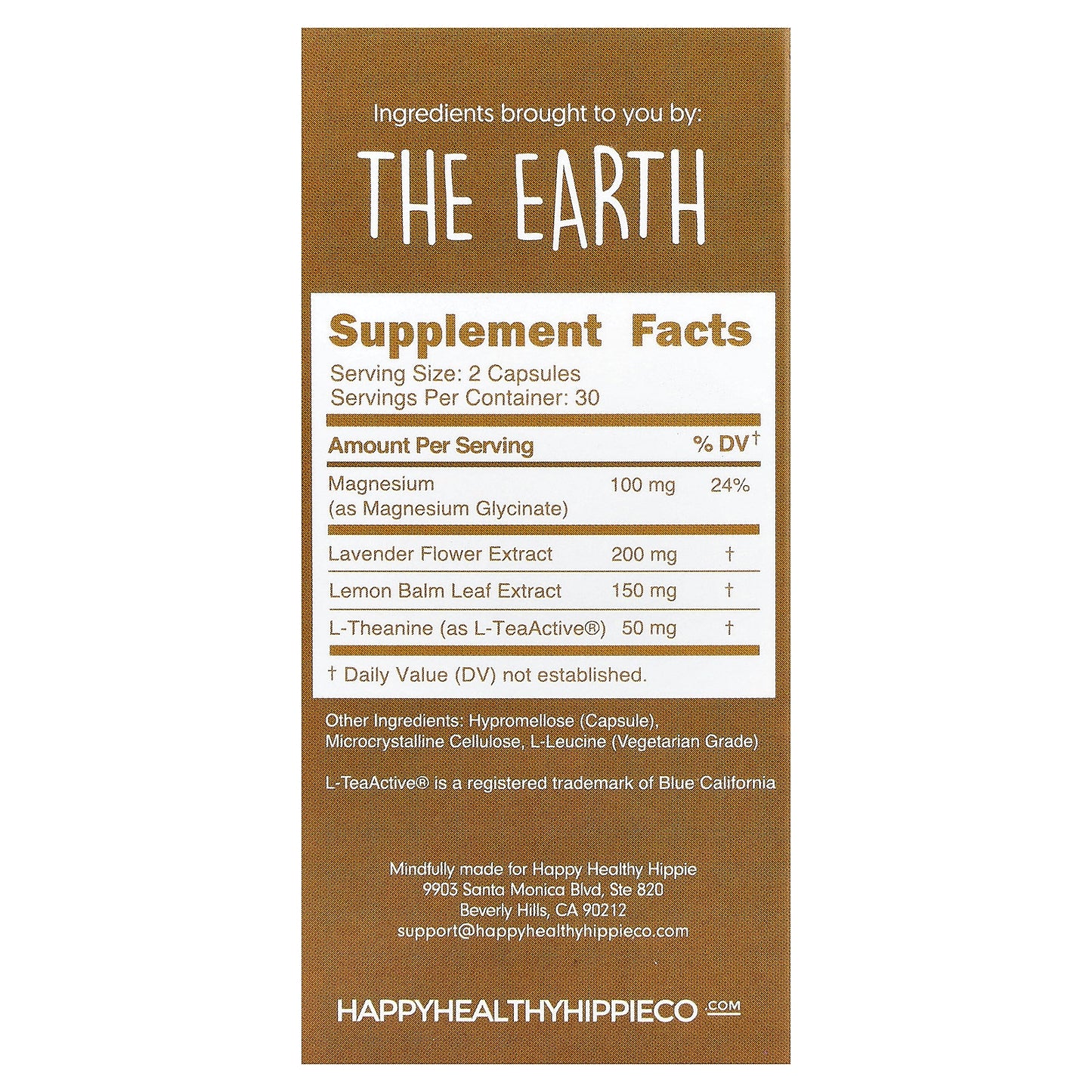 Happy Healthy Hippie, Be Grounded, 60 Capsules