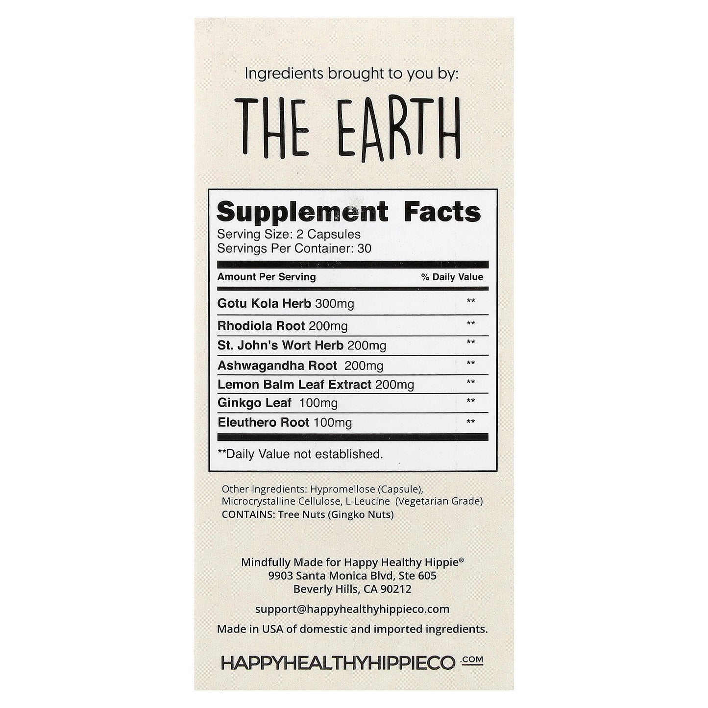 Happy Healthy Hippie, Joy-Filled®, Supports a Positive Mood, 60 Veggie Capsules