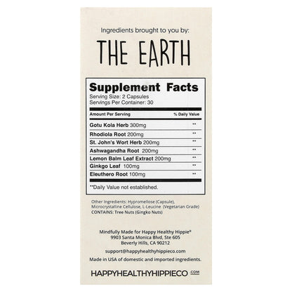 Happy Healthy Hippie, Joy-Filled®, Supports a Positive Mood, 60 Veggie Capsules