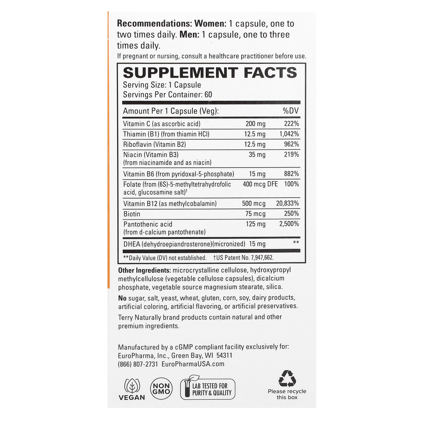 Terry Naturally, Cortisol Rescue, 60 Capsules