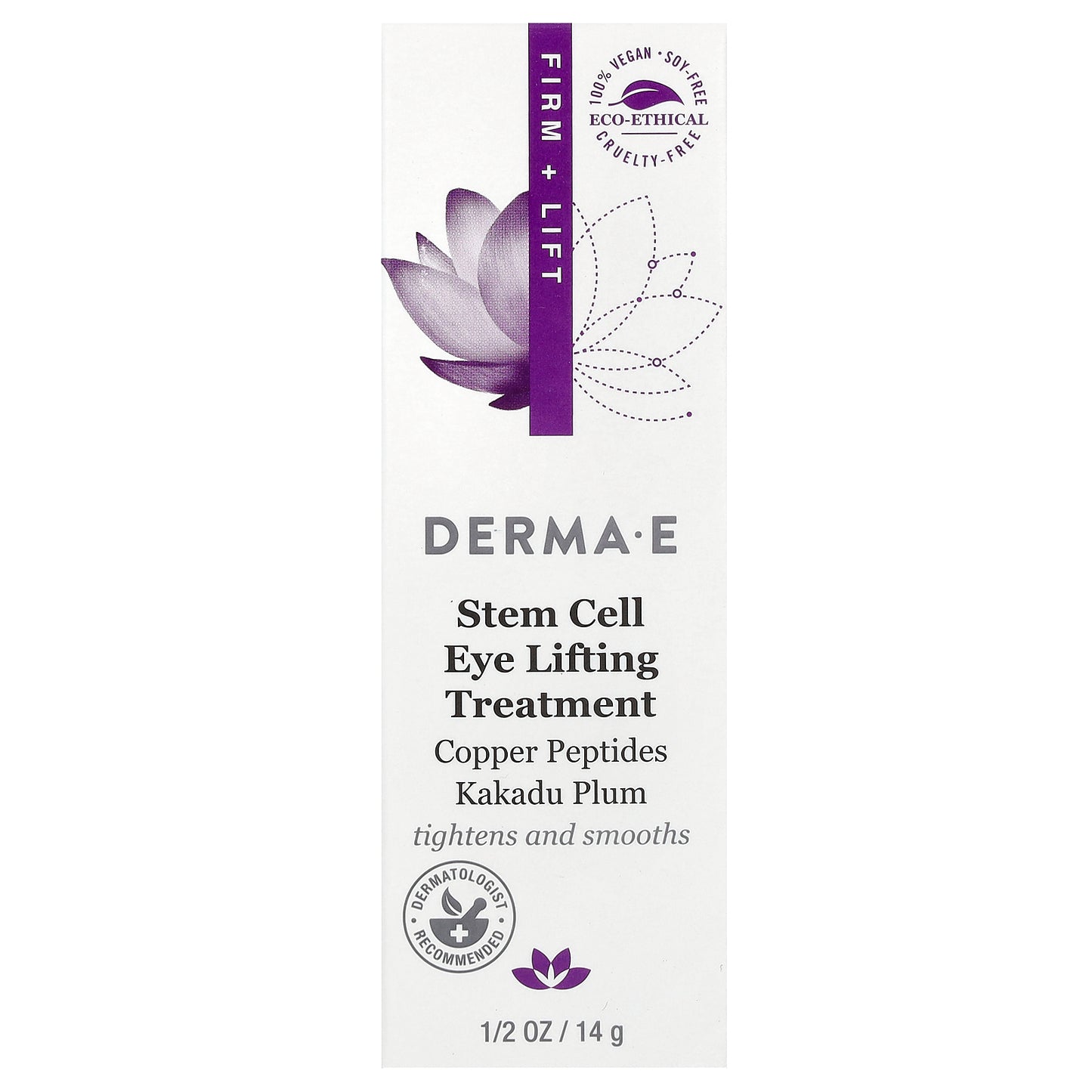 DERMA E, Stem Cell Eye Lifting Treatment , 1/2 oz (14 g)