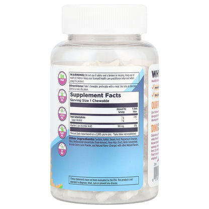 KAL, Dinosaurs®, Vitamin C-Rex®, Orange, 100 mg, 100 Chewables