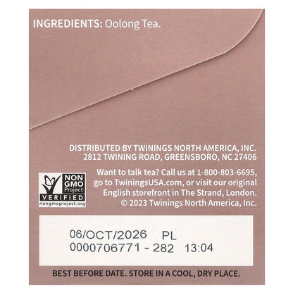 Twinings, Pure Oolong Tea, 20 Tea Bags, 1.41 oz (40 g)