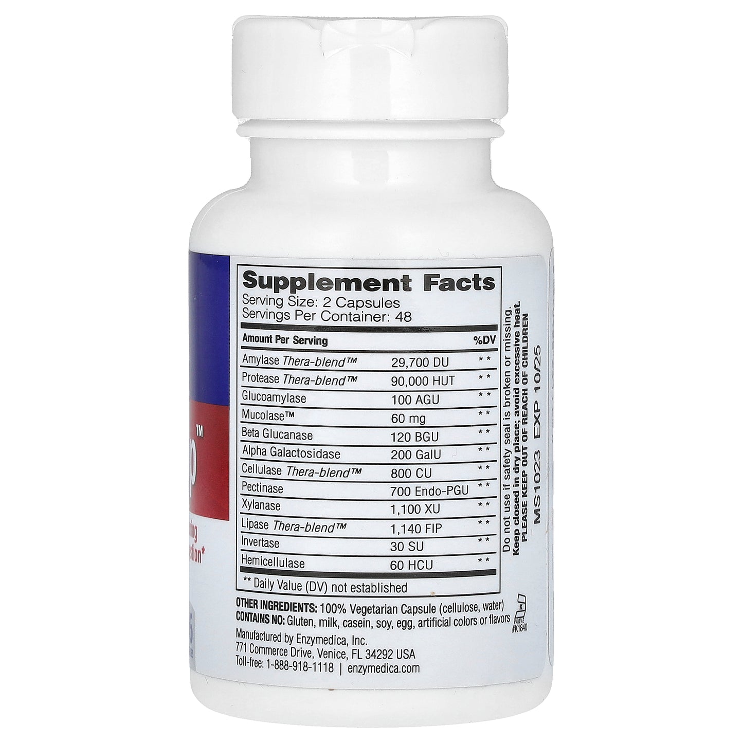 Enzymedica, MucoStop, 96 Capsules