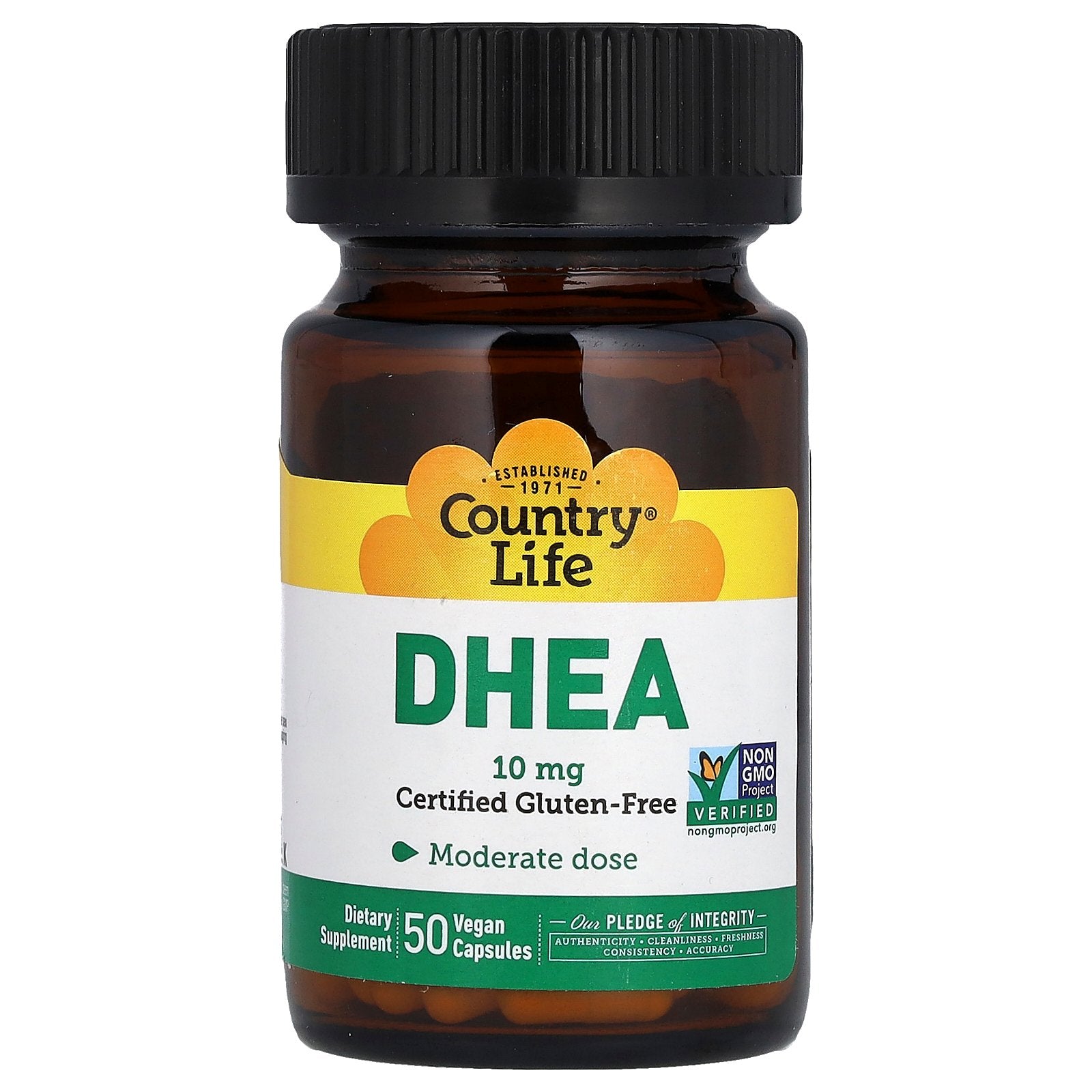 Country Life, DHEA, 10 mg, 50 Vegan Capsules