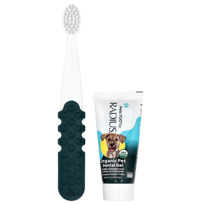 RADIUS, Organic Canine Oral Care Kit, Starter Kit for Pets, All Ages, Cinnamon Sweet Potato, 3 Piece Kit