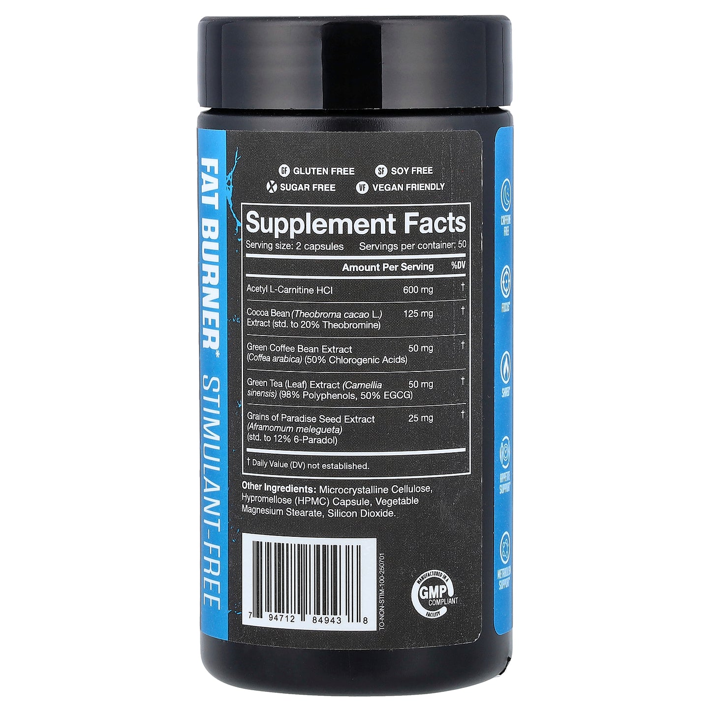 JNX Sports, The Omen!®, Fat Burner, Stimulant Free, 100 Vegan Capsules