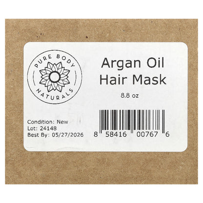 Pure Body Naturals, Argan Oil Hair Mask, Pure Gloss , 8 fl oz (240 ml)