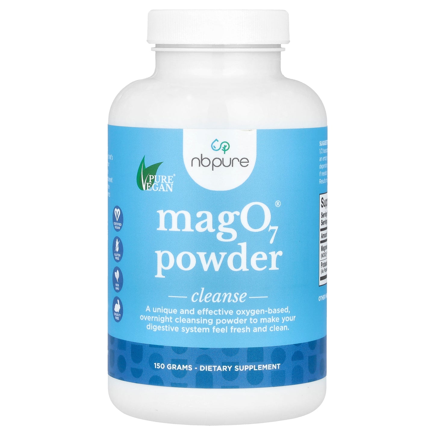 NB Pure, MagO7 Powder, Cleanse, 150 g