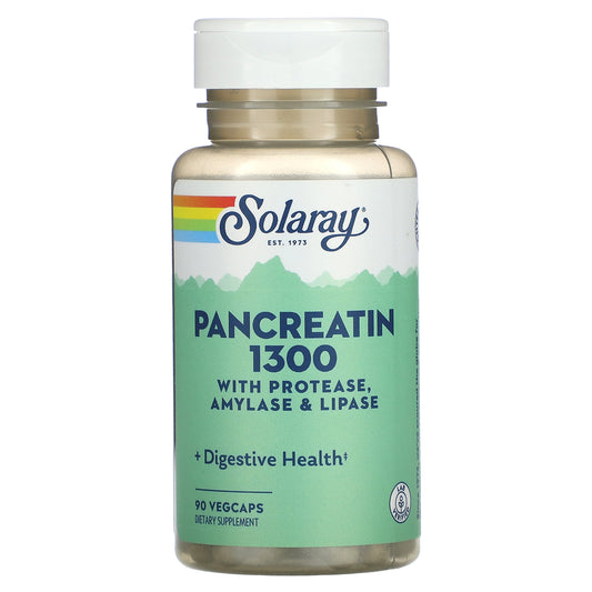 Solaray, Pancreatin 1300, 90 VegCaps