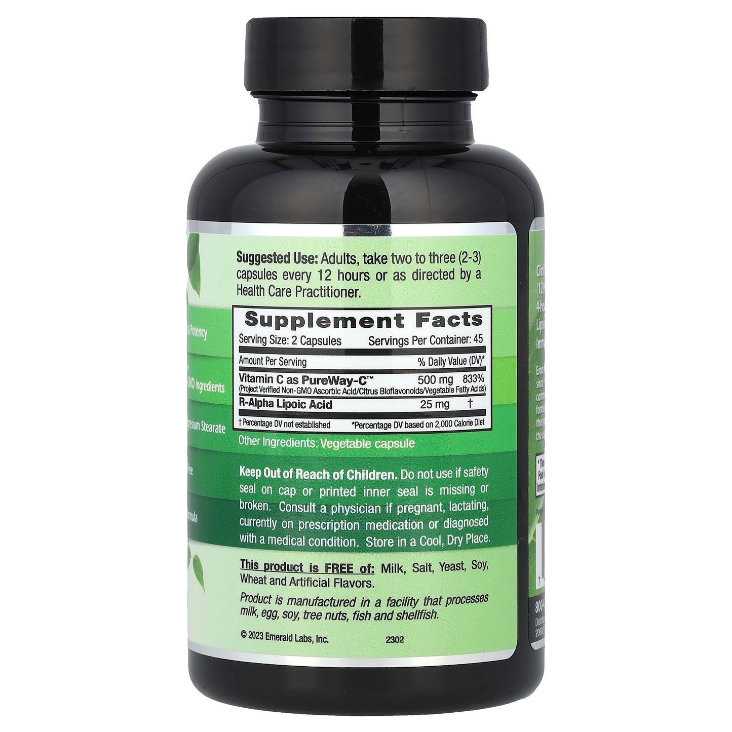 Emerald Laboratories, PureWay-C™+ R-Alpha Lipoic Acid, 90 Vegetable Caps