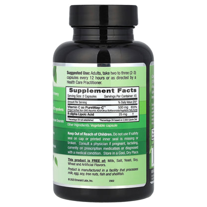 Emerald Laboratories, PureWay-C™+ R-Alpha Lipoic Acid, 90 Vegetable Caps