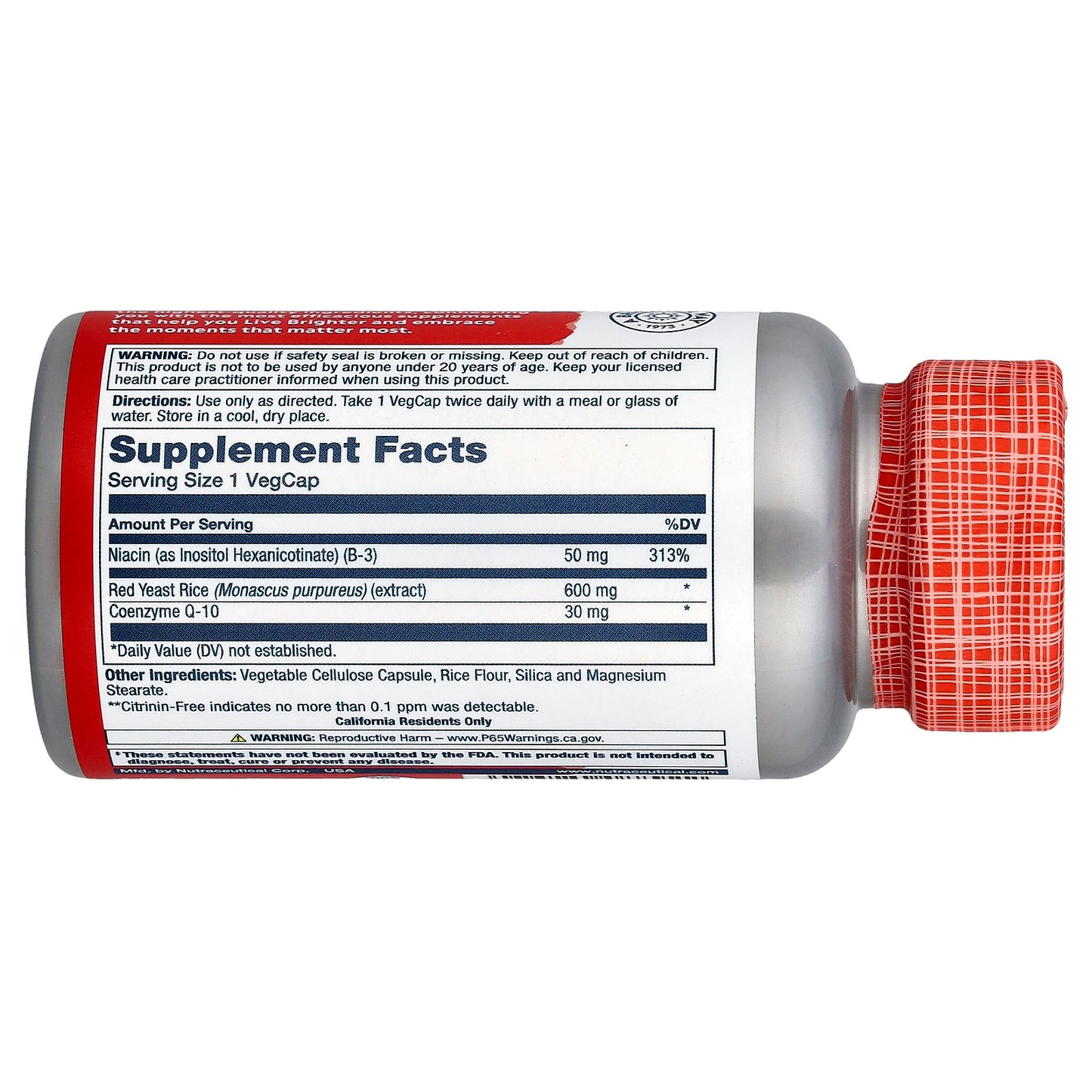 Solaray, Red Yeast Rice CoQ-10, 60 VegCaps