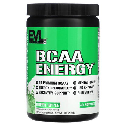 EVLution Nutrition, BCAA Energy, Green Apple, 10.26 oz (291 g)